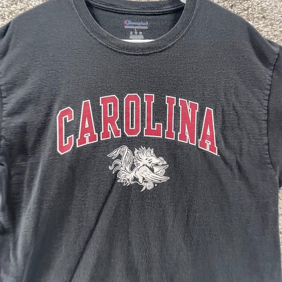 Champion Black Short Sleeve Tee Varsity Style - Picture 2 of 5